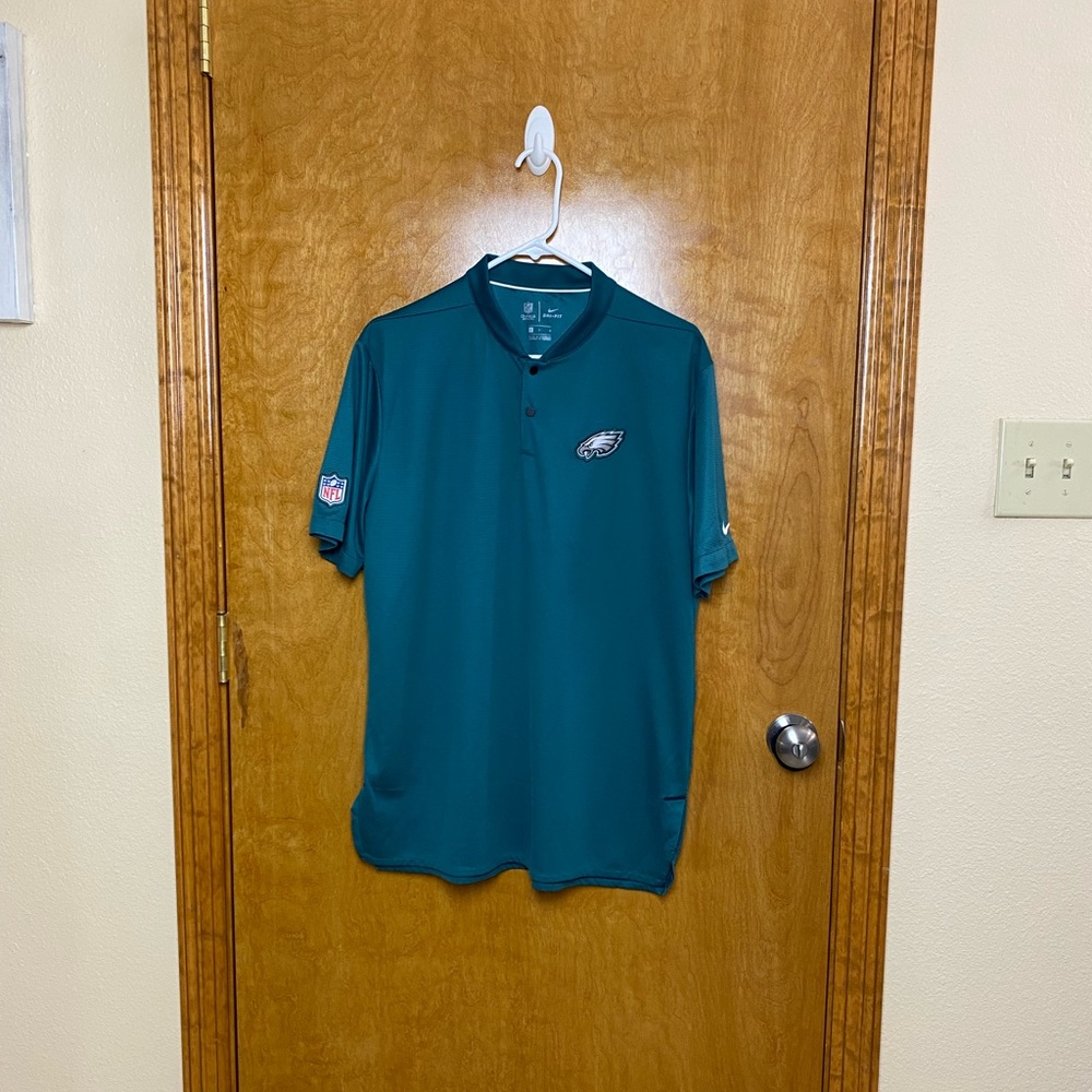 Philadelphia Eagles Nike Sideline Elite Coaches Performance Polo Midnight Green